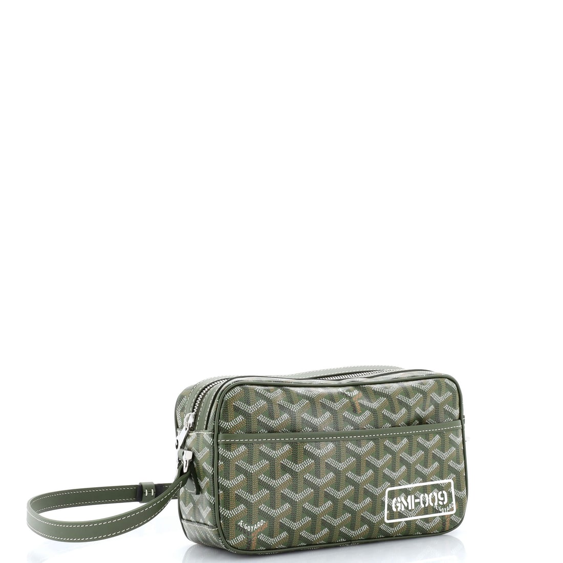 Goyard Cap Vert Bag Printed Coated Canvas: Lot 278 proves good design is in the restraint - with just enough attitude. Offered here as Goyard Goyard Cap Vert Bag Printed Coated Canvas, finished in Green; approx. 9.0 W x 6.0 H; 3.0 D. All the s