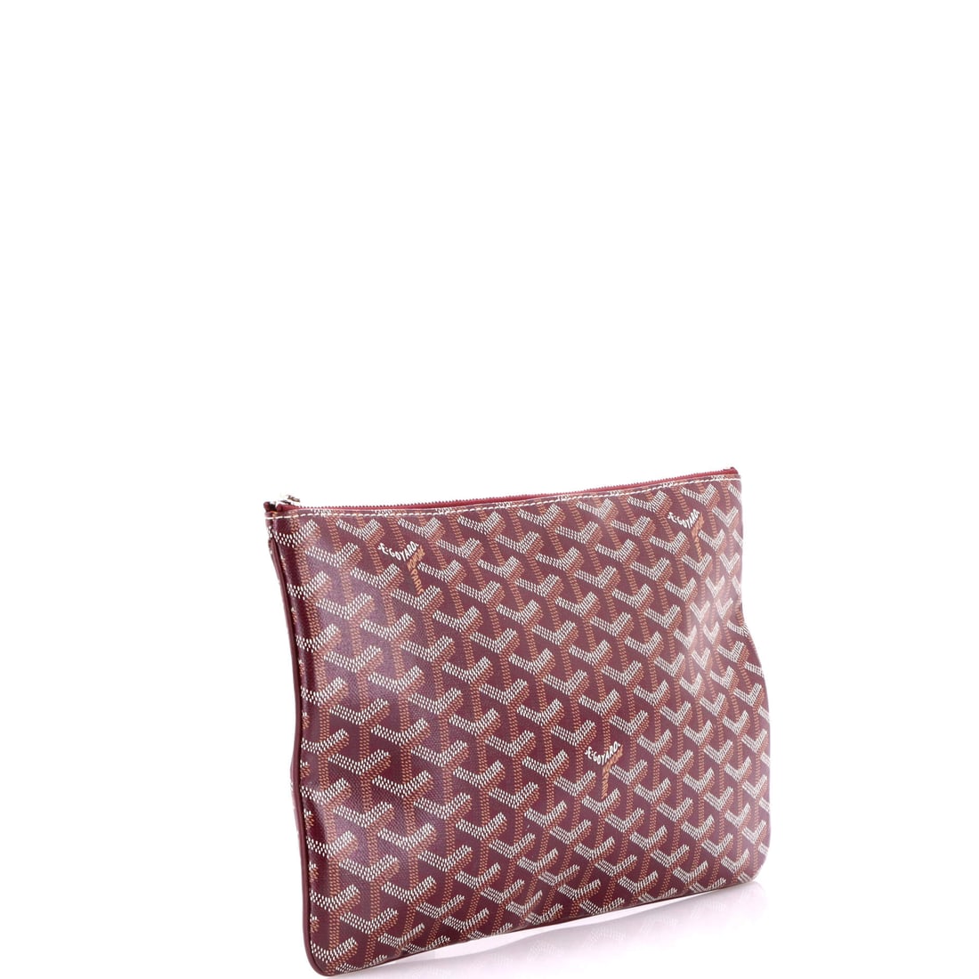 Goyard Senat Zip Pouch Coated Canvas MM: Lot 310 is a collector-friendly pick with serious style mileage. Offered here as Goyard Goyard Senat Zip Pouch Coated Canvas MM, finished in Red; approx. 12.0 W x 8.0 H; 0.5 D. Equal parts practical a