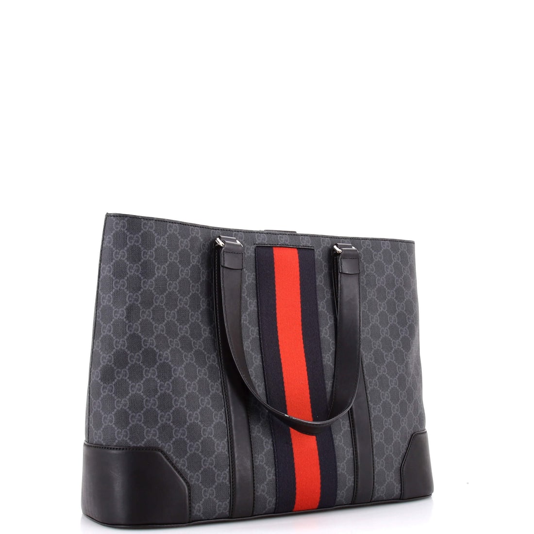 Gucci Web Open Tote GG Coated Canvas Large (1 of 8)