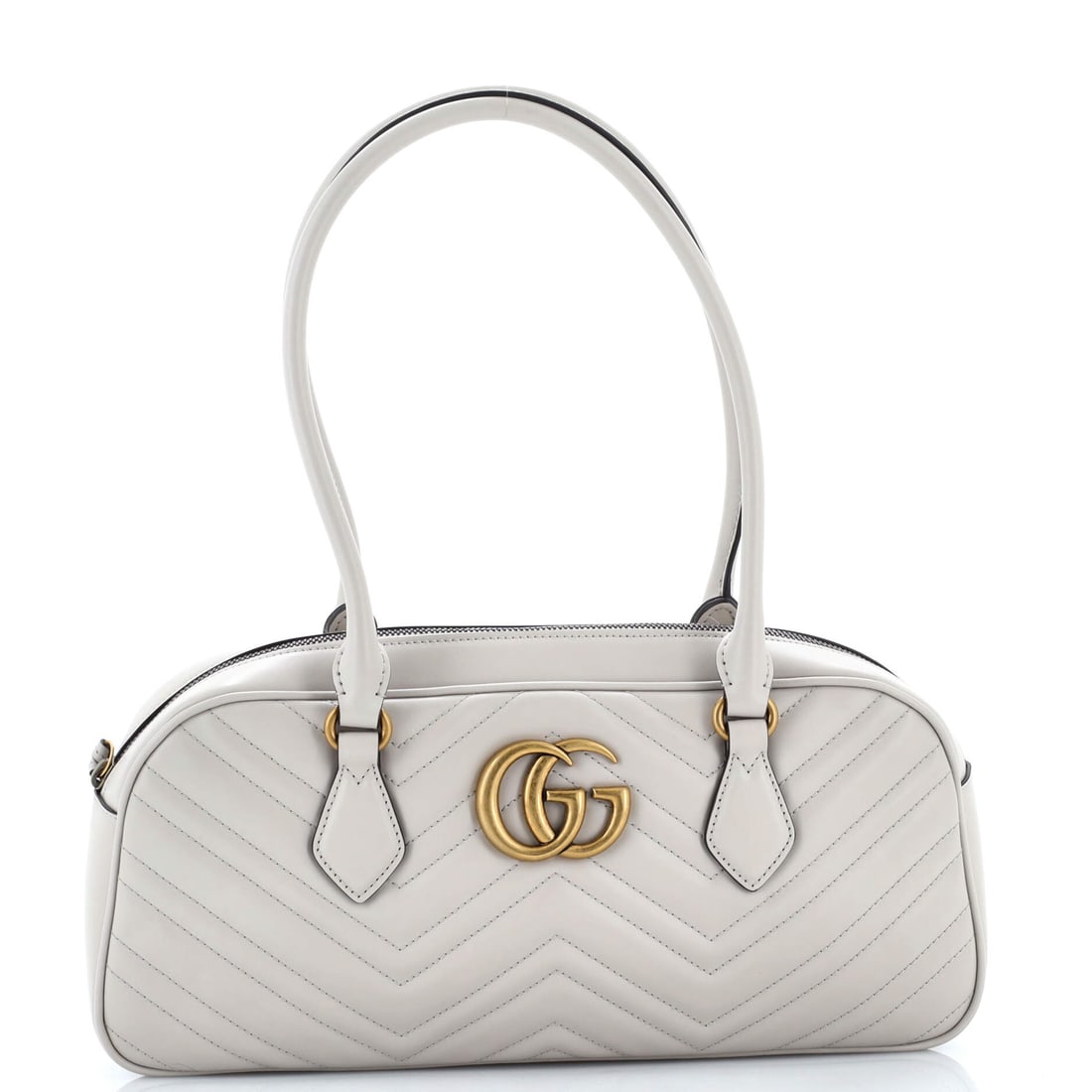 Gucci GG Marmont Top Handle Bowler Bag Matelasse Leather Medium (1 of 5)
