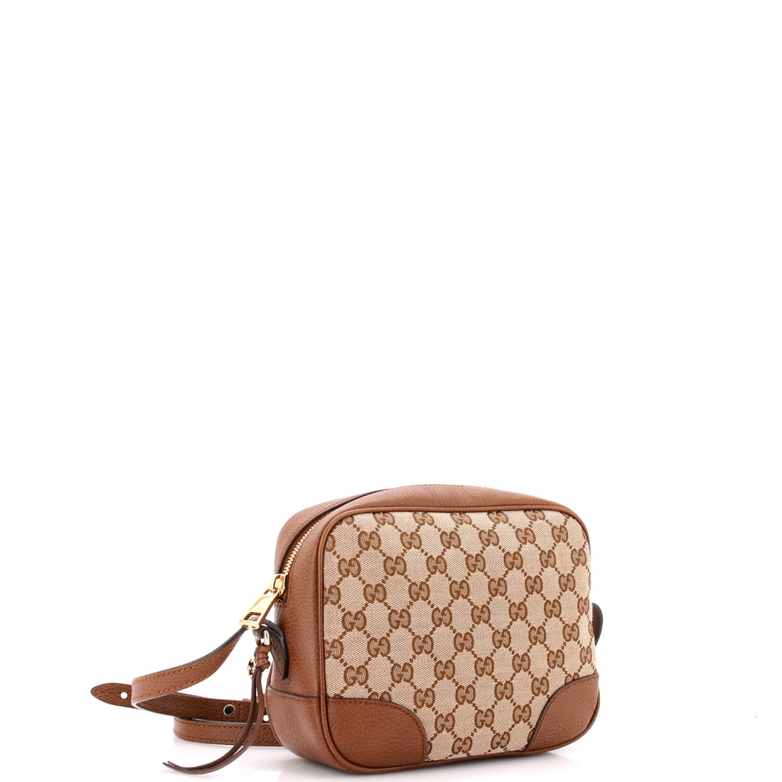 Gucci Bree Disco Crossbody Bag GG Canvas with Leather Mini: Lot 361 channels the kind of quiet icon status Gucci does best. Offered here as Gucci Gucci Bree Disco Crossbody Bag GG Canvas with Leather Mini, finished in Brown; approx. 9.0 W x 7.0 H; 3.0 D. Think
