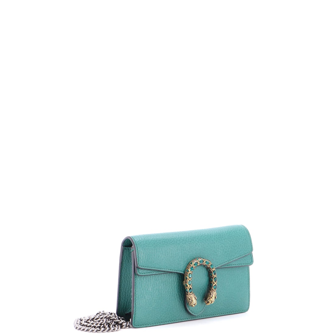 Gucci Dionysus Bag Leather Super Mini: Lot 374 is the kind of piece that makes people ask, 'Where did you find that?'. Offered here as Gucci Gucci Dionysus Bag Leather Super Mini, finished in Green; approx. 6.5 W x 4.0 H; 1.5 D. A strong p