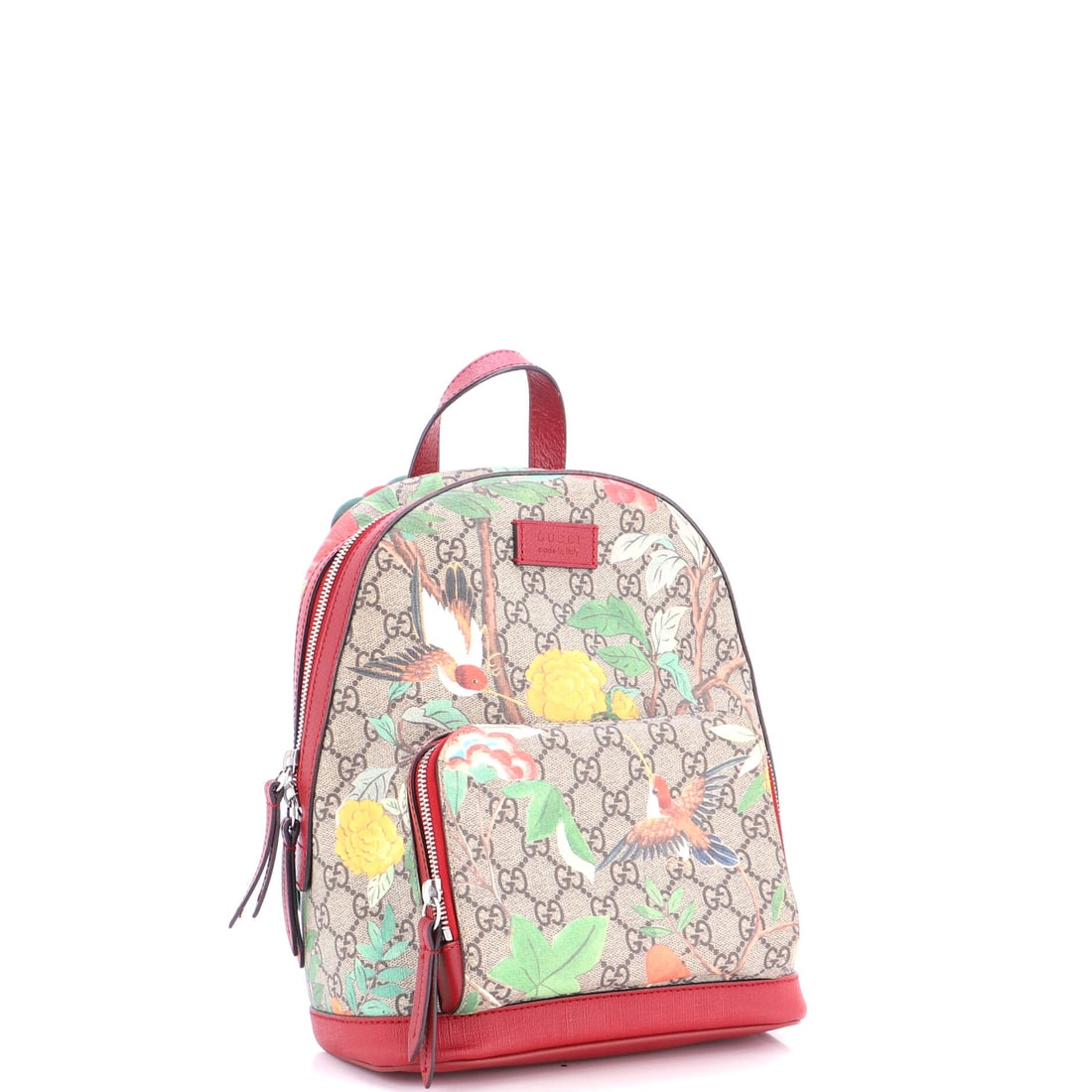 Gucci Zip Pocket Backpack Tian Print GG Coated Canvas Small (1 of 6)