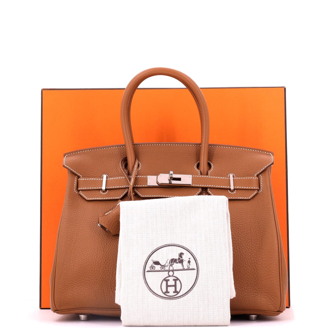 Hermes Birkin Handbag Brown Togo with Palladium Hardware 30: Lot 419 is a little bit cheeky, a lot bit chic. Offered here as Hermes Hermes Birkin Handbag Brown Togo with Palladium Hardware 30, finished in Brown; approx. 12.0 W x 9.0 H; 6.0 D. A strong piece for