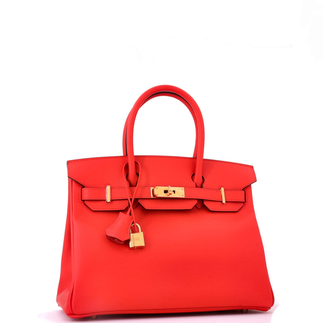 Hermes Birkin Handbag Red Epsom with Gold Hardware 30 (1 of 6)