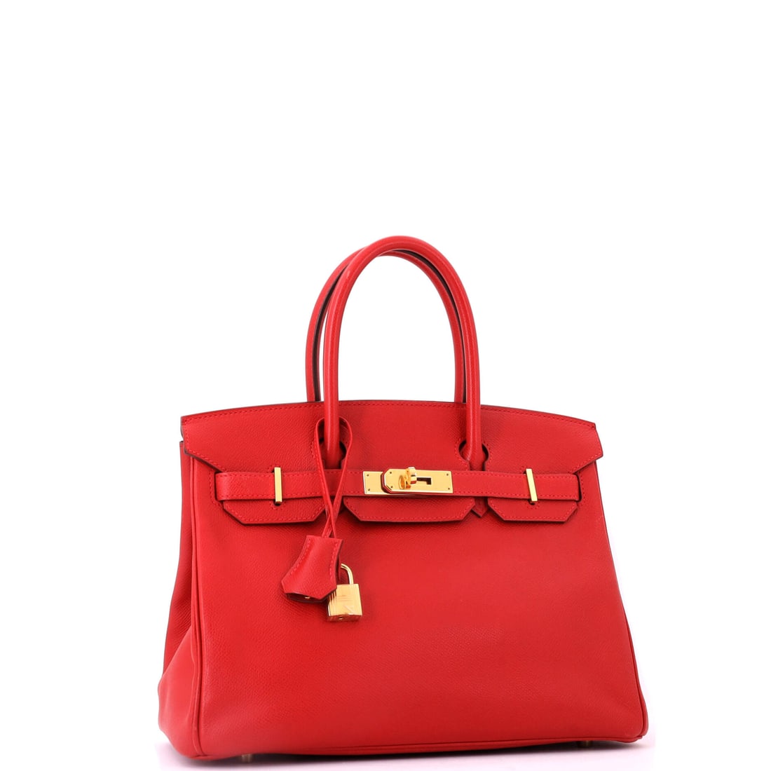 Hermes Birkin Handbag Red Epsom with Gold Hardware 30 (1 of 7)