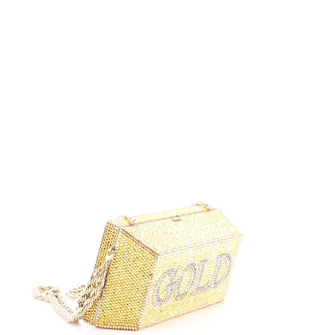 Judith Leiber Gold Bar Minaudiere Crystal (1 of 5)