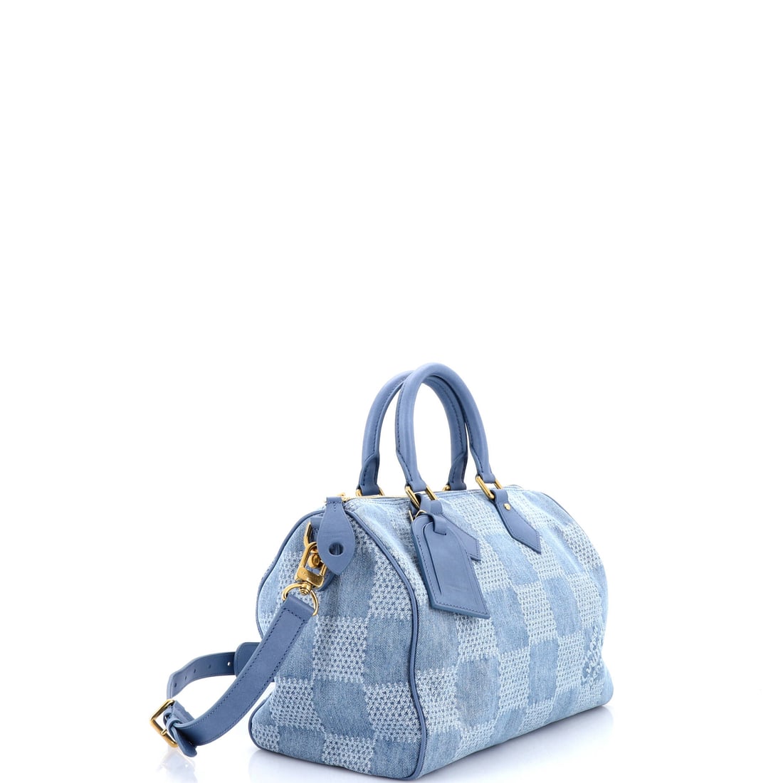 Louis Vuitton Speedy Bandouliere Bag 3D Damier Giant Denim 30 (1 of 6)
