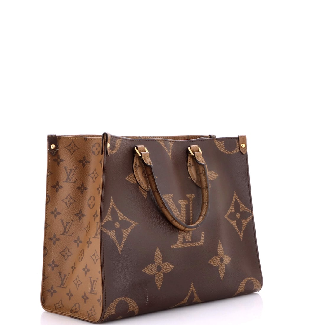 Louis Vuitton OnTheGo Tote Reverse Monogram Giant MM: Lot 550 is a collector-friendly pick with serious style mileage. Offered here as Louis Vuitton Louis Vuitton OnTheGo Tote Reverse Monogram Giant MM, finished in Brown; approx. 14.0 W x 10.0 H; 5.0 D.