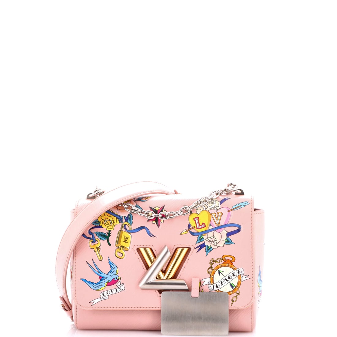 Louis Vuitton Twist Handbag Limited Edition Tattoos Epi Leather MM (1 of 8)