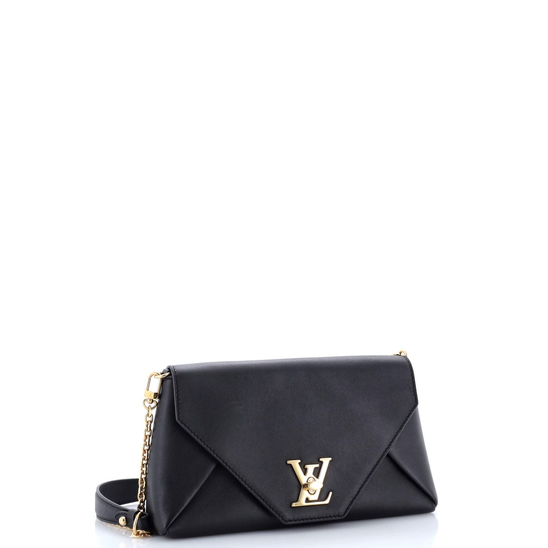 Louis Vuitton Love Note Chain Clutch Leather: Lot 583 balances structure and ease with that unmistakable Louis Vuitton point of view. Offered here as Louis Vuitton Louis Vuitton Love Note Chain Clutch Leather, finished in Black; approx. 10.5 W x