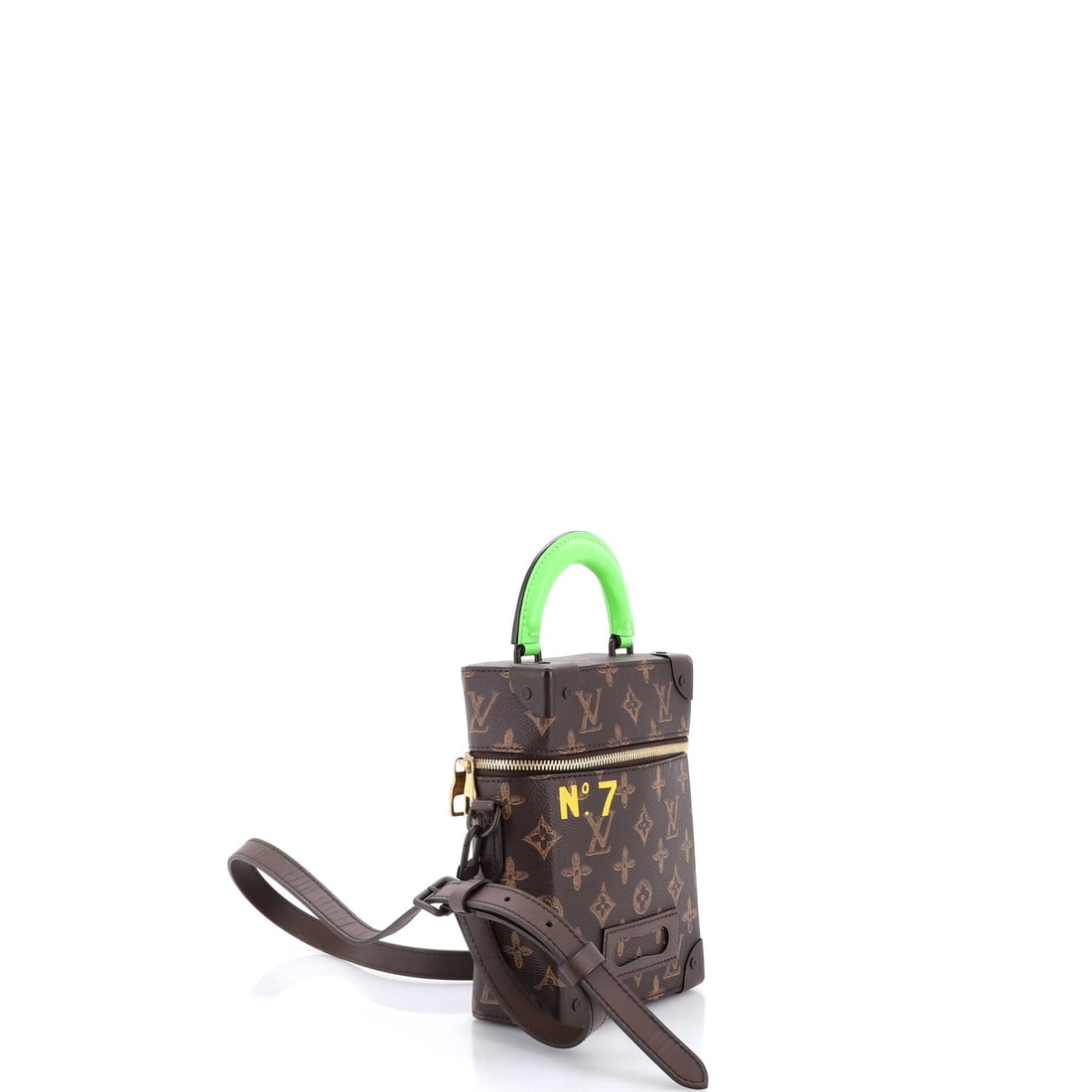 Louis Vuitton Vertical Box Trunk Bag No.7 Trunk L'Oeil Vintage Monogram Canvas: Lot 588 proves good design is in the restraint - with just enough attitude. Offered here as Louis Vuitton Louis Vuitton Vertical Box Trunk Bag No.7 Trunk L'Oeil Vintage Monogram Canvas, finished in Br