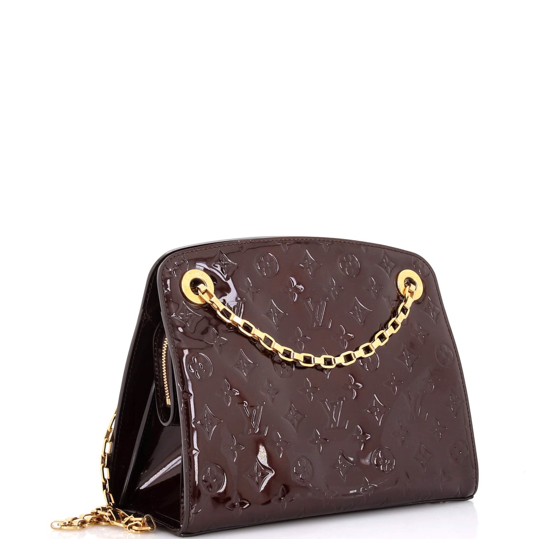 Louis Vuitton Virginia Handbag Monogram Vernis MM: Lot 641 puts Louis Vuitton craftsmanship front and center. Offered here as Louis Vuitton Louis Vuitton Virginia Handbag Monogram Vernis MM, finished in Red; approx. 11.0 W x 9.0 H; 4.5 D. Think of it