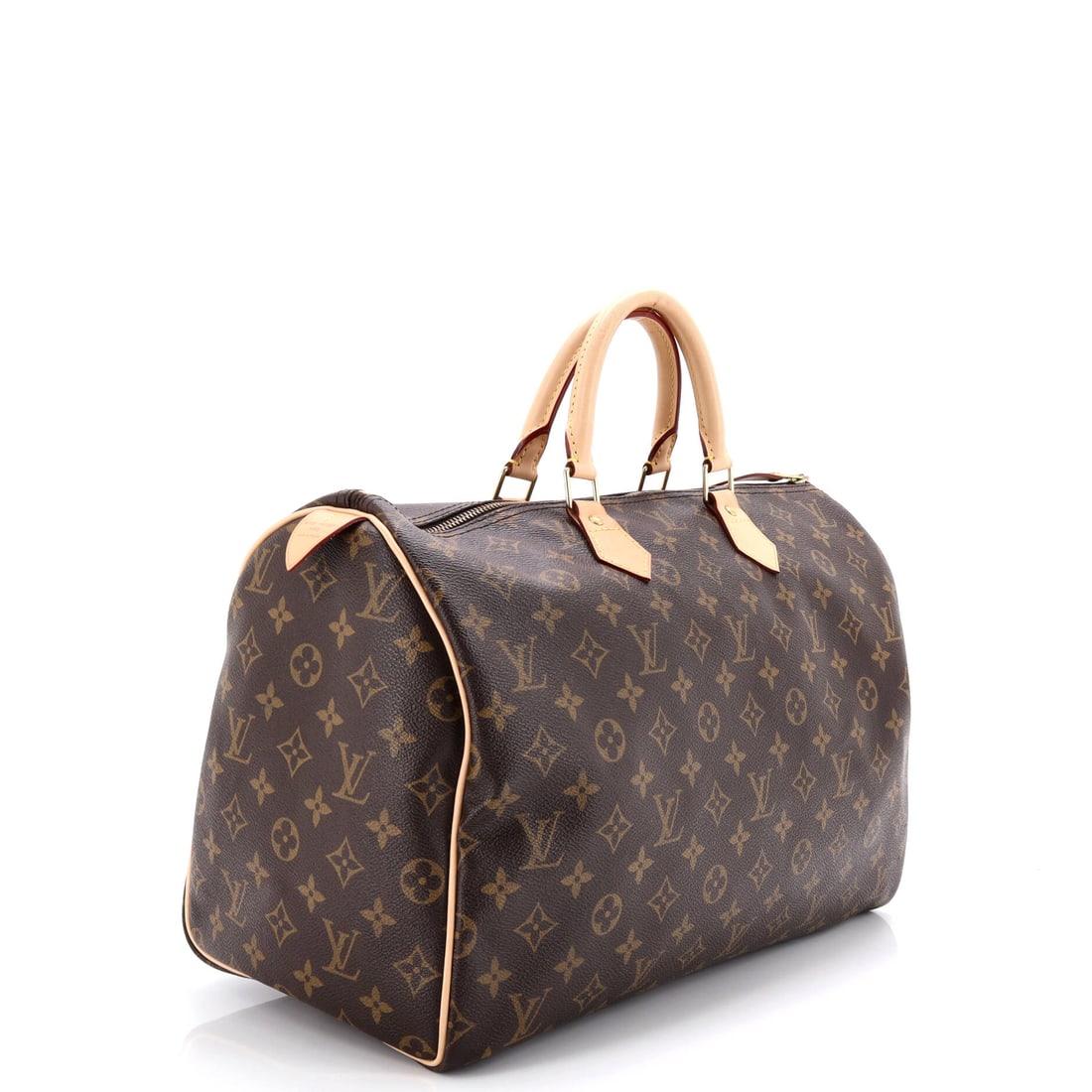 Louis Vuitton Speedy Handbag Monogram Canvas 40: Lot 646 is a nod to Louis Vuitton's enduring design language. Offered here as Louis Vuitton Louis Vuitton Speedy Handbag Monogram Canvas 40, finished in Brown; approx. 16.0 W x 10.0 H; 7.0 D. Think