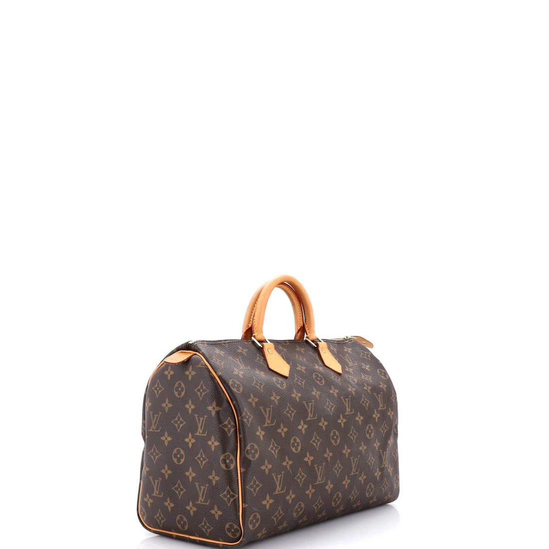 Louis Vuitton Speedy Handbag Monogram Canvas 35: Lot 651 is a nod to Louis Vuitton's enduring design language. Offered here as Louis Vuitton Louis Vuitton Speedy Handbag Monogram Canvas 35, finished in Brown; approx. 13.5 W x 9.0 H; 7.0 D. Think of