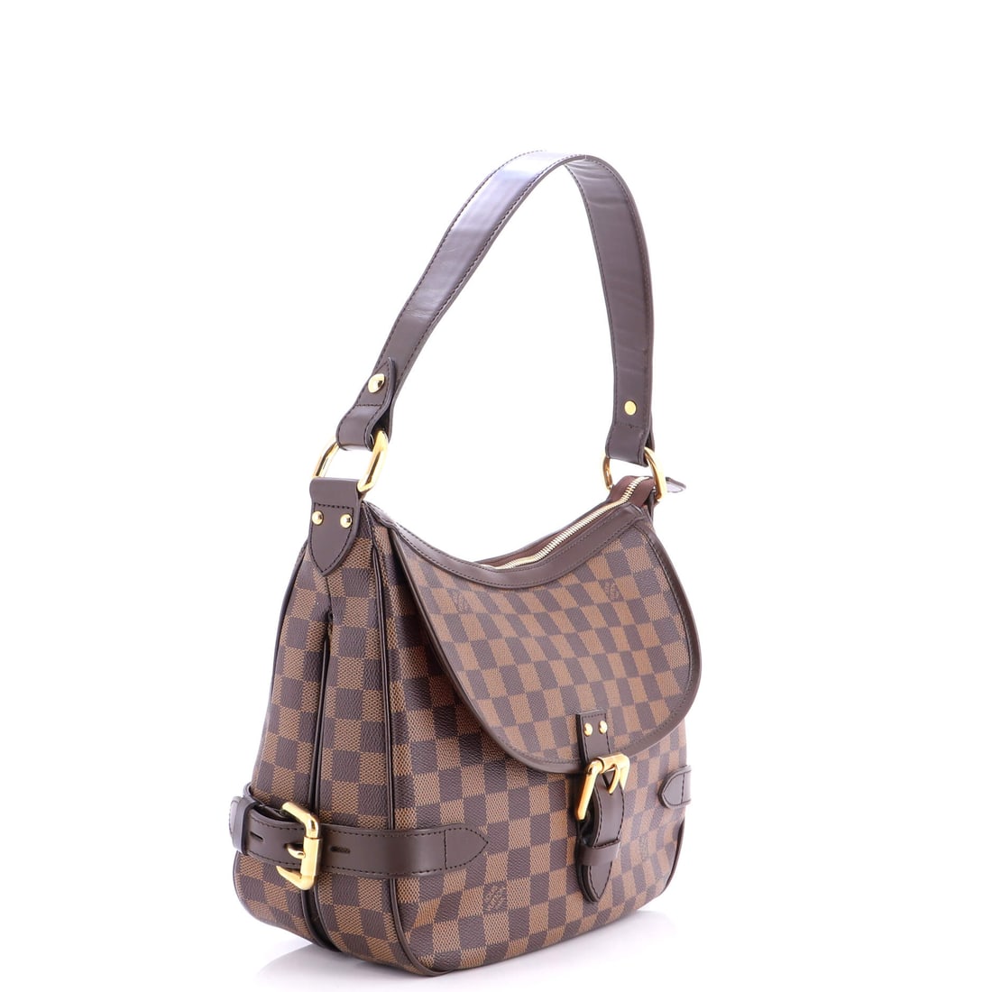 Louis Vuitton Highbury Handbag Damier: Lot 652 is ready for airport chic and a dramatic entrance on arrival. Offered here as Louis Vuitton Louis Vuitton Highbury Handbag Damier, finished in Brown; approx. 13.0 W x 10.0 H; 5.0 D. It has