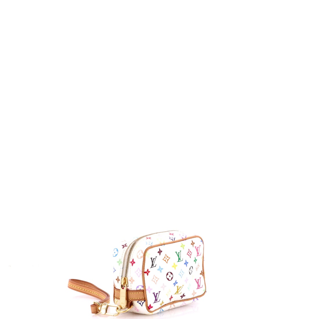 Louis Vuitton Wapity Trousse Pouch Monogram Multicolor: Lot 706 puts Louis Vuitton craftsmanship front and center. Offered here as Louis Vuitton Louis Vuitton Wapity Trousse Pouch Monogram Multicolor, finished in White; approx. 4.5 W x 3.0 H; 2.0 D. Think