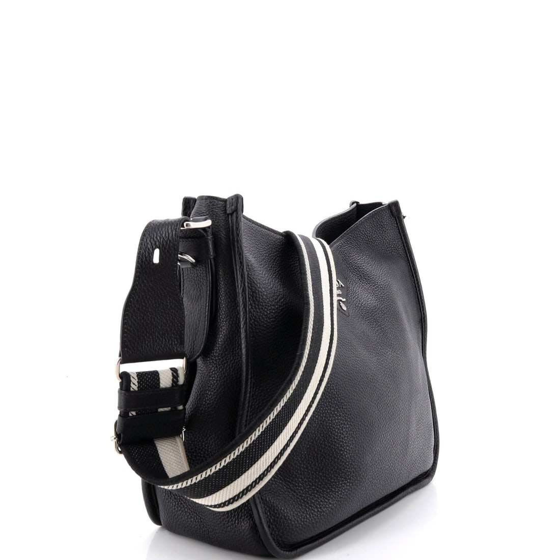 Prada Logo Strap Hobo Leather Medium (1 of 6)