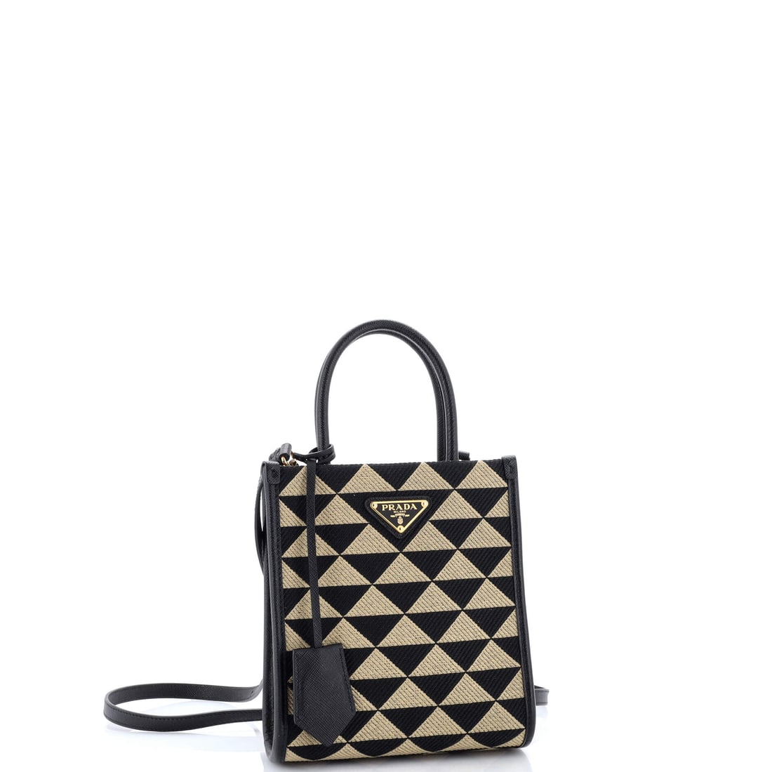 Prada Symbole Shopper Tote Jacquard Mini (1 of 6)