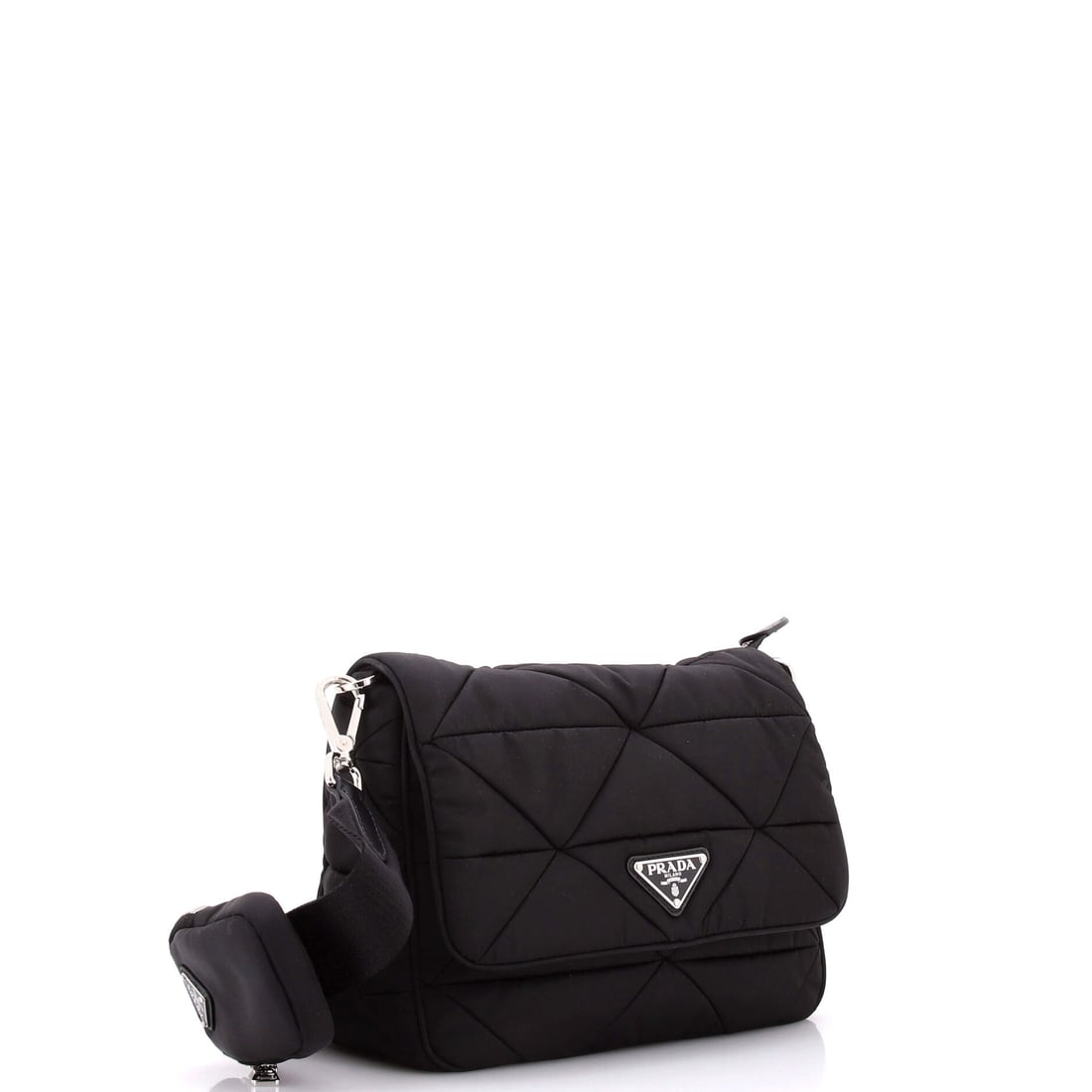 Prada Padded Flap Shoulder Bag Quilted Tessuto (1 of 5)