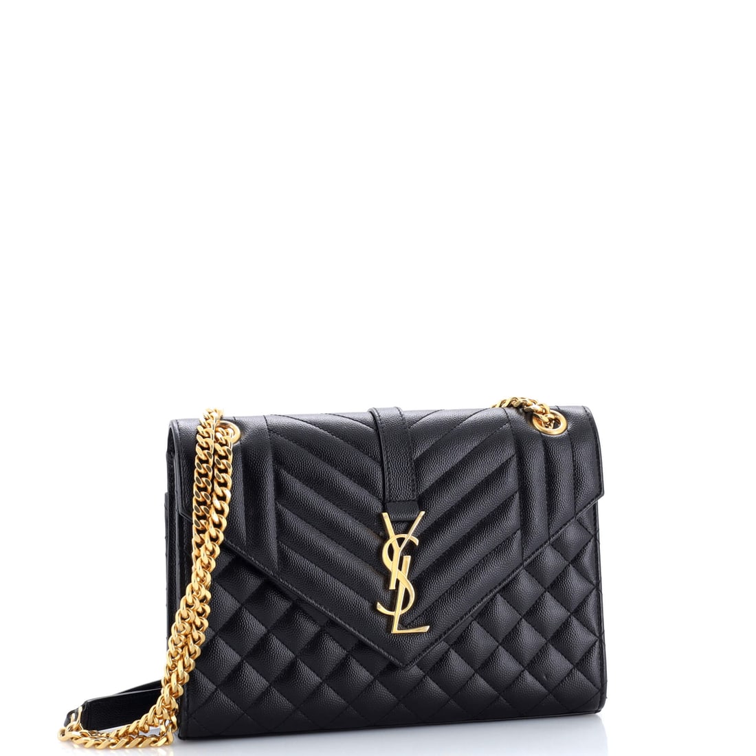Saint Laurent Classic Monogram Envelope Satchel Mixed Matelasse Leather Medium (1 of 5)