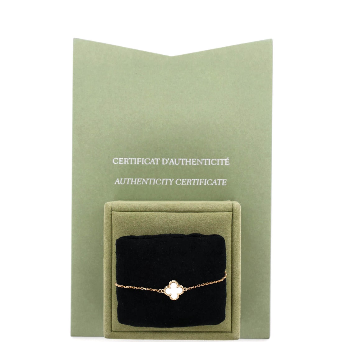 Van Cleef & Arpels Van Cleef & Arpels Sweet Alhambra Bracelet 18K Yellow Gold and Mother of Pearl (1 of 3)