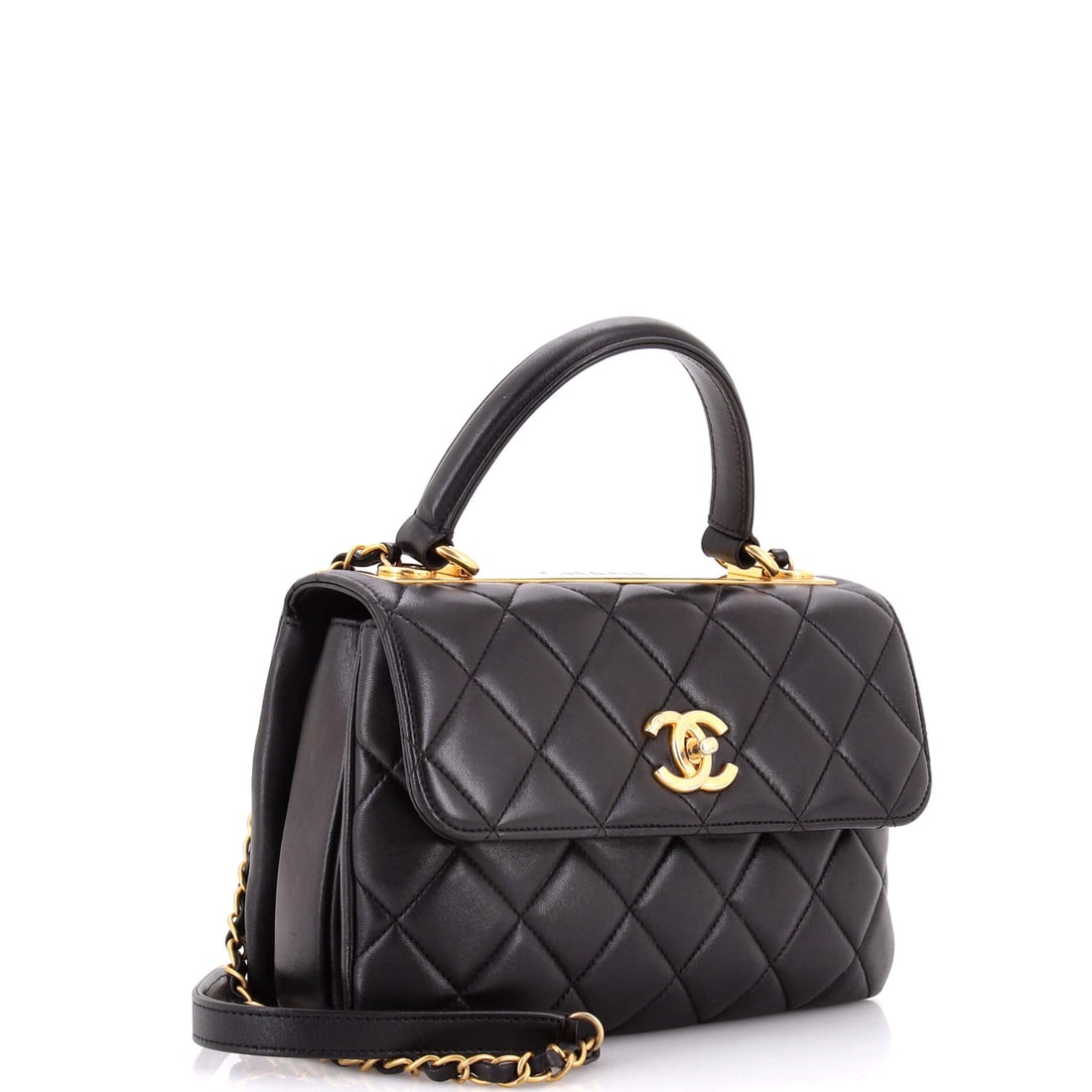 Chanel Trendy CC Top Handle Bag Quilted Lambskin Small (1 of 8)