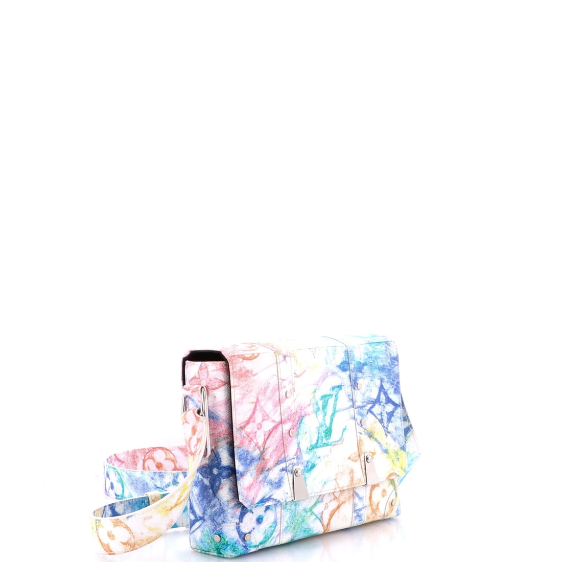 Louis Vuitton Trunk Messenger Bag Limited Edition Monogram Pastel Multicolor: The edit is straightforward: when in doubt, reach for Louis Vuitton. The Trunk Messenger Bag Limited Edition Monogram Pastel Multicolor in Multicolor, a bag in fine materials, is precisely the kind