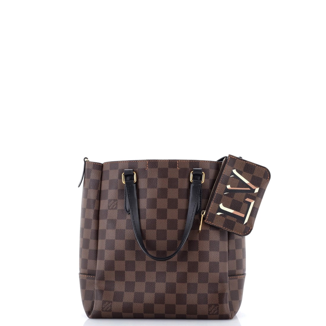 Louis Vuitton Belmont Tote Damier PM: For the collector who looks beyond the obvious: the Louis Vuitton Belmont Tote Damier PM in Brown. This compact fine materials tote from the iconic French fashion house rewards its owner with the stea