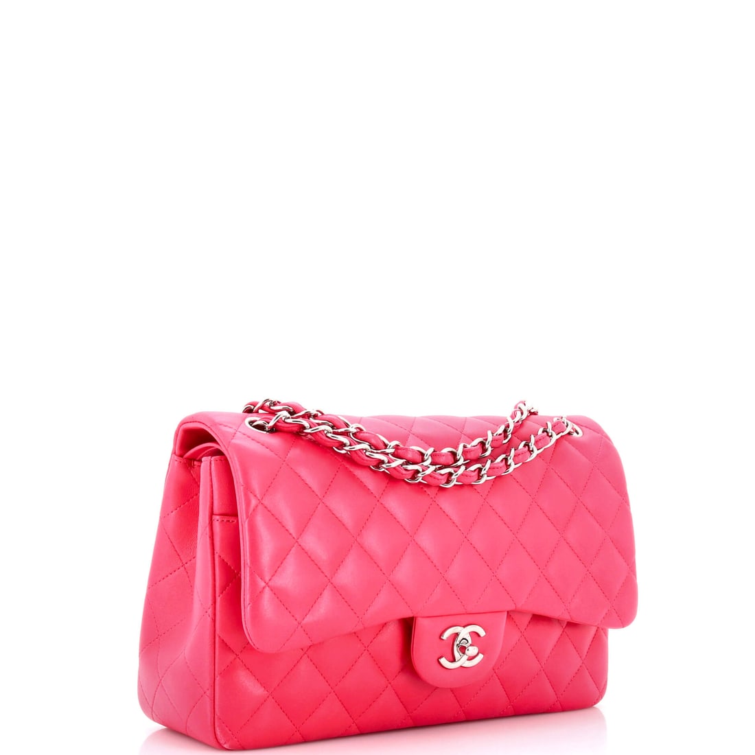 Chanel Classic Double Flap Bag Quilted Lambskin Jumbo (1 of 8)