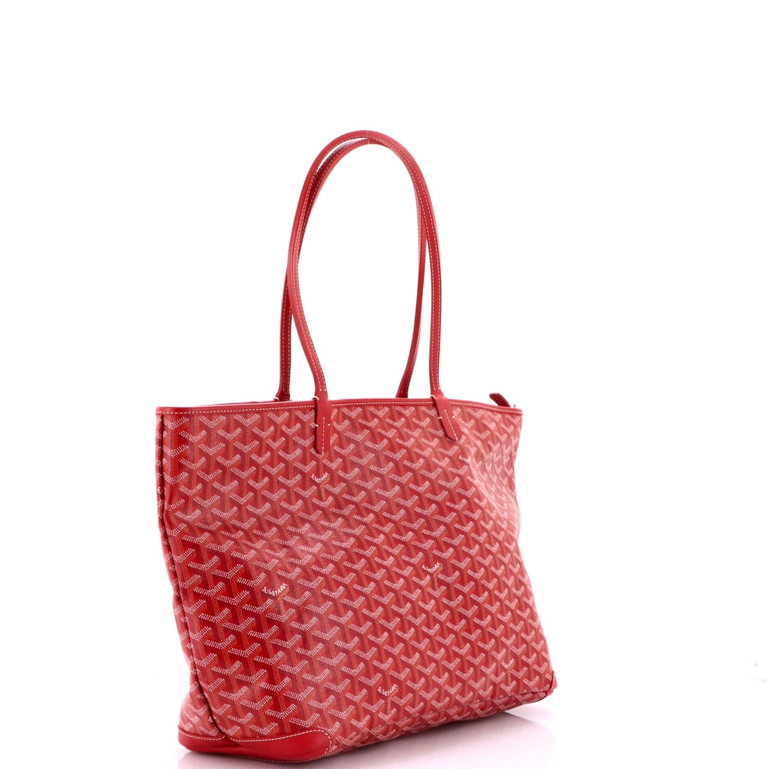 Goyard Artois Tote Coated Canvas MM: Not every tote earns its reputation. The Goyard Artois Tote Coated Canvas MM in Red has earned its many times over. Rendered in Coated Canvas, Canvas, this mid-size tote commands attention before you