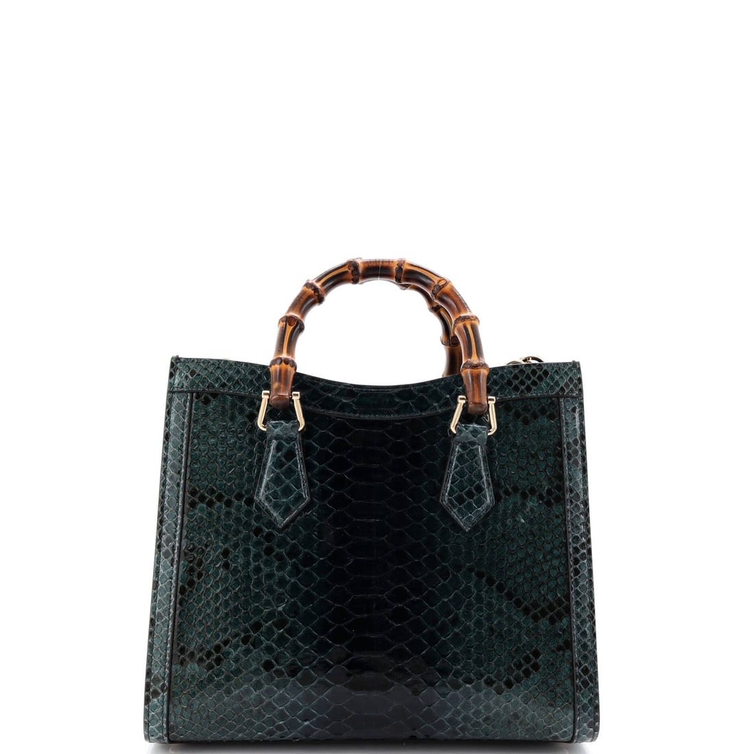 Gucci Diana NM Bamboo Handle Tote Python Medium - 2