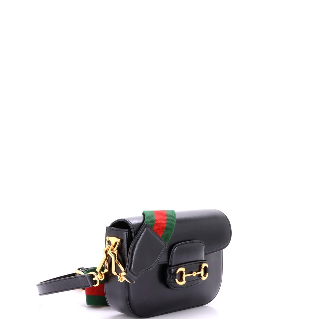 Gucci Horsebit 1955 Shoulder Bag Leather Mini: The Gucci Horsebit 1955 Shoulder Bag Leather Mini in Black occupies that rare category of object that functions beautifully and looks extraordinary. In Leather, compact scaled for real life, it is