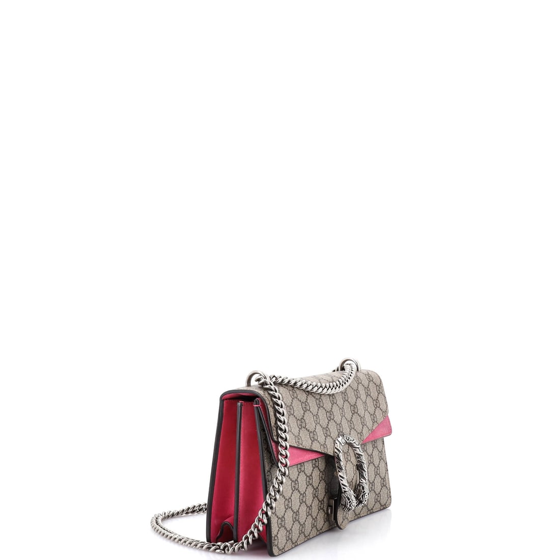 Gucci Dionysus Bag GG Coated Canvas Small: Collect what lasts. The Gucci Dionysus Bag GG Coated Canvas Small in Brown is a small-scale Coated Canvas, Canvas bag that will outlast every trend currently competing for your attention. Built with p
