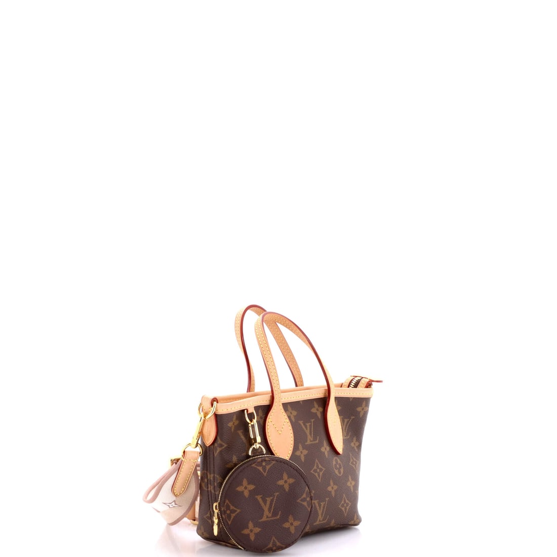 Louis Vuitton Neverfull NM Tote Monogram Canvas BB: Your wardrobe has been asking for this. The Louis Vuitton Neverfull NM Tote Monogram Canvas BB, a petite tote in Brown in Canvas, brings the full authority of the iconic French fashion house's