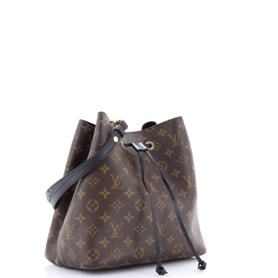 Louis Vuitton NeoNoe Handbag Monogram Canvas with Leather MM: Owning a Louis Vuitton NeoNoe Handbag Monogram Canvas with Leather MM is less a purchase than a considered position. This mid-size bag in Brown in Leather, Canvas expresses travel heritage without rai