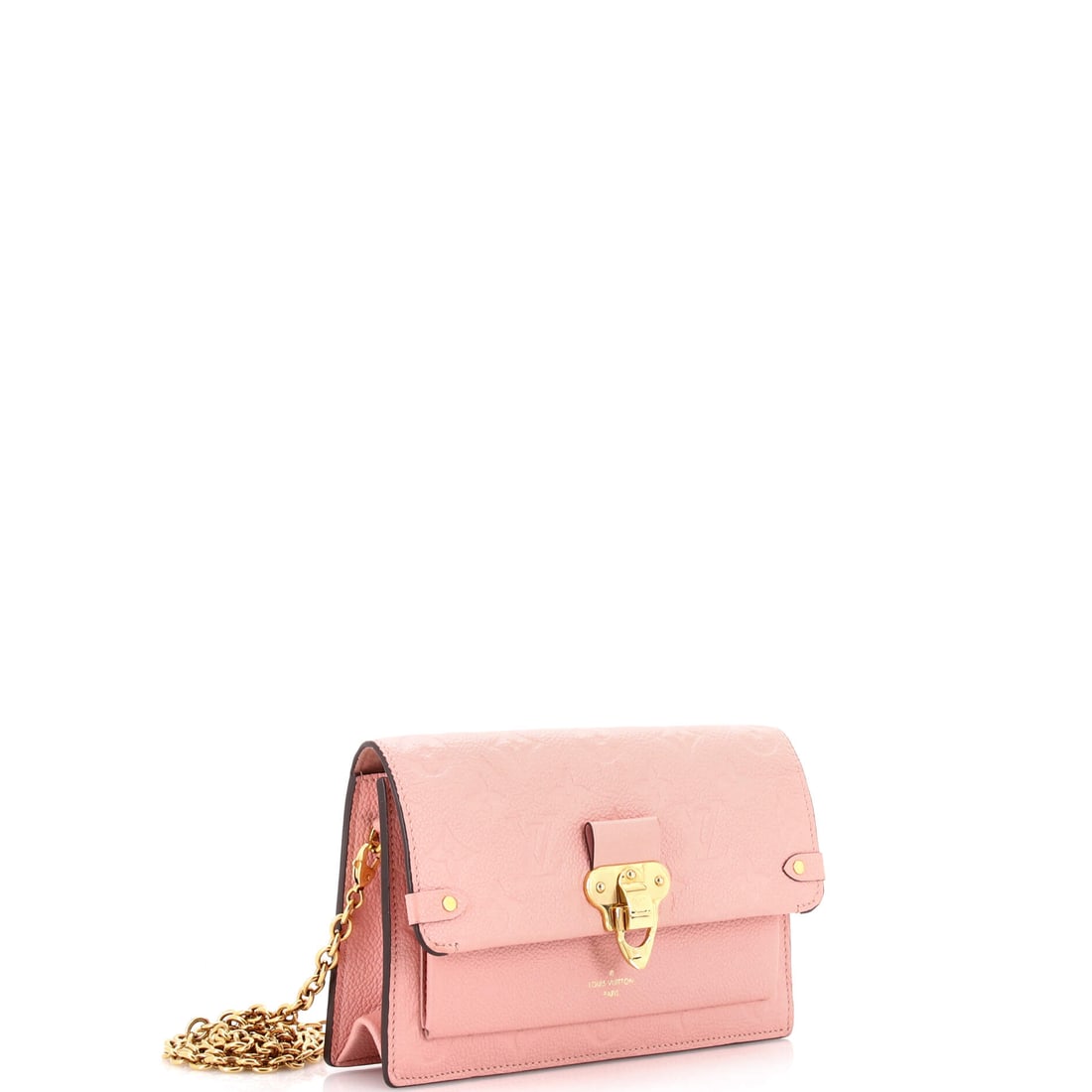 Louis Vuitton Vavin Chain Wallet NM Monogram Empreinte Leather: Acquire it today. Reach for it always. The Louis Vuitton Vavin Chain Wallet NM Monogram Empreinte Leather in Pink is a Leather wallet that holds its stature as confidently as it holds your essentials