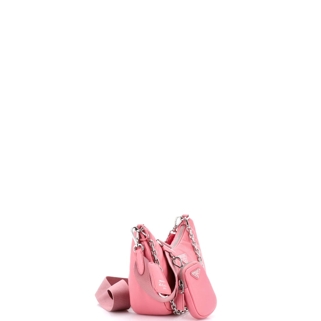 Prada Re-Edition 2005 Shoulder Bag Nappa Leather Small: What separates a great shoulder bag from an exceptional one? Provenance, material, and design. The Prada Re-Edition 2005 Shoulder Bag Nappa Leather Small in Pink excels in all three without appearing