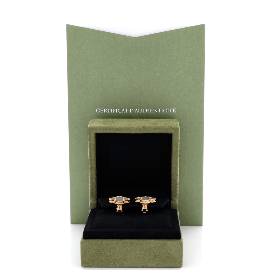 Van Cleef & Arpels Vintage Alhambra Earrings 18K Yellow Gold and Mother of Pearl: If you know, you know. The Van Cleef & Arpels Vintage Alhambra Earrings 18K Yellow Gold and Mother of Pearl in Yellow Gold requires no explanation to those who appreciate mystery set mastery at its mo