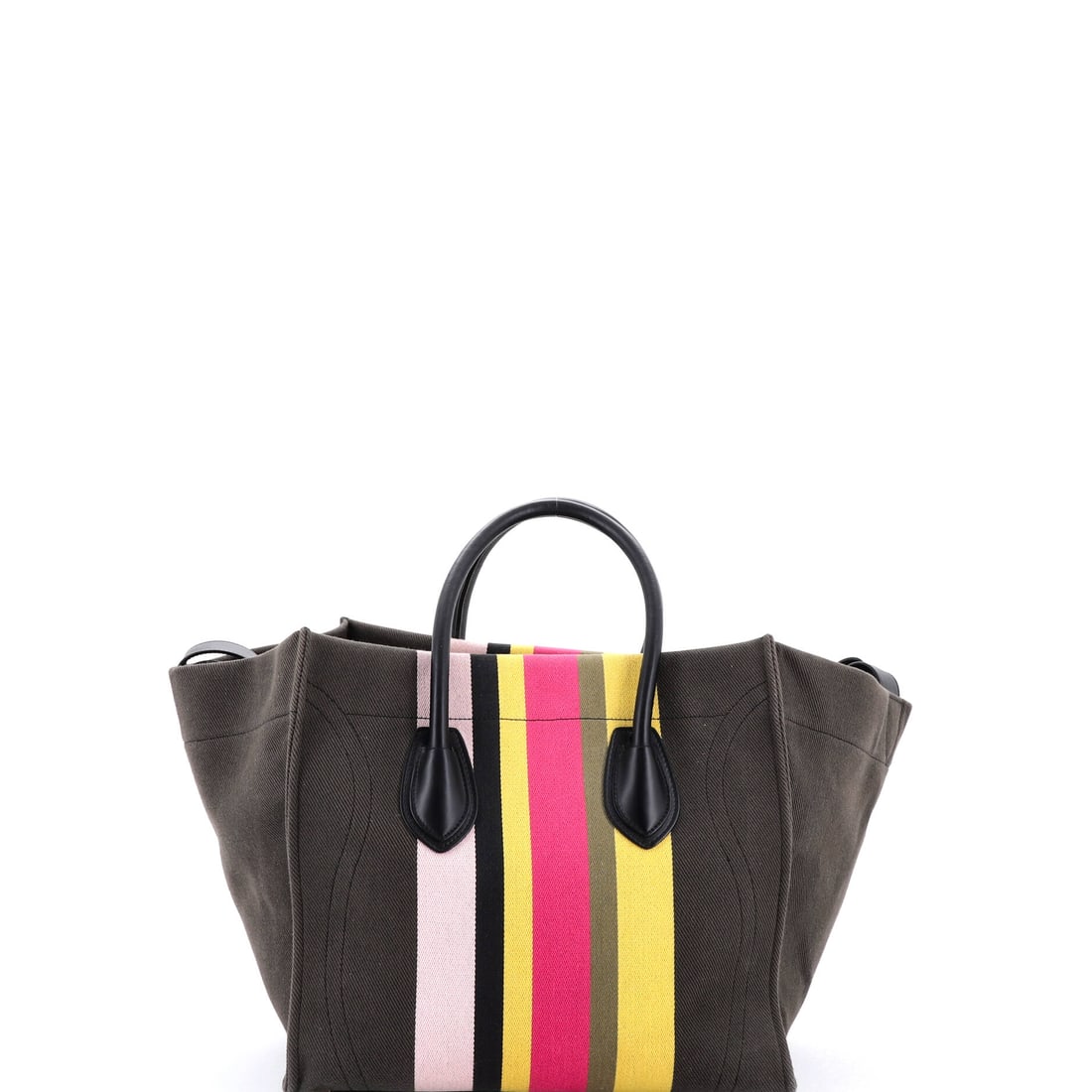 Celine Phantom Bag Striped Canvas Medium - 2
