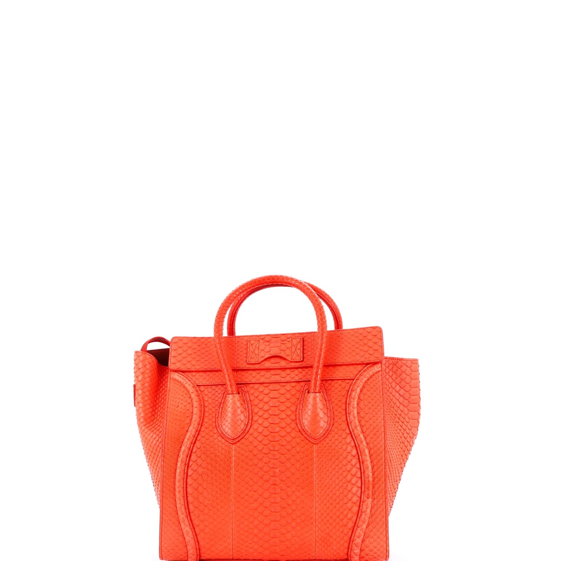 Celine Luggage Bag Python Mini - 2