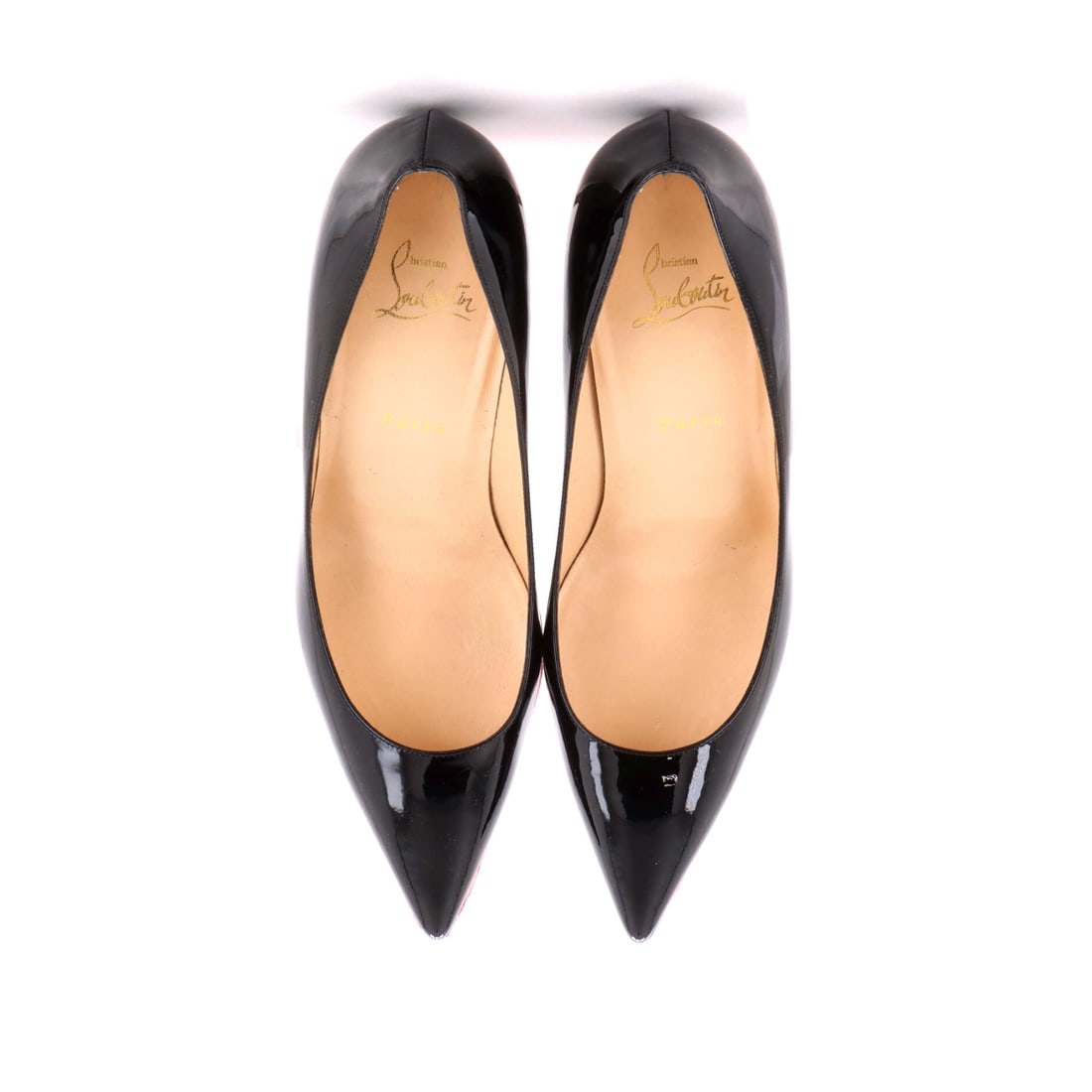 Christian Louboutin Women's Kate Pumps Patent 70: Step into something extraordinary. From Christian Louboutin, the Women's Kate Pumps Patent 70 in Black patent speaks for itself. Lot includes the following authentic matching accessories: Dust Bag.