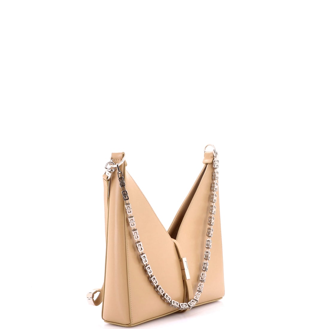 Givenchy Cut Out Shoulder Bag Leather Small: Where heritage meets undeniable style. This particular Givenchy Cut Out Shoulder Bag Leather Small features a Neutral leather exterior (size Small). Measuring 6" H x 10" W x 2.5" D, it's perfectly pro