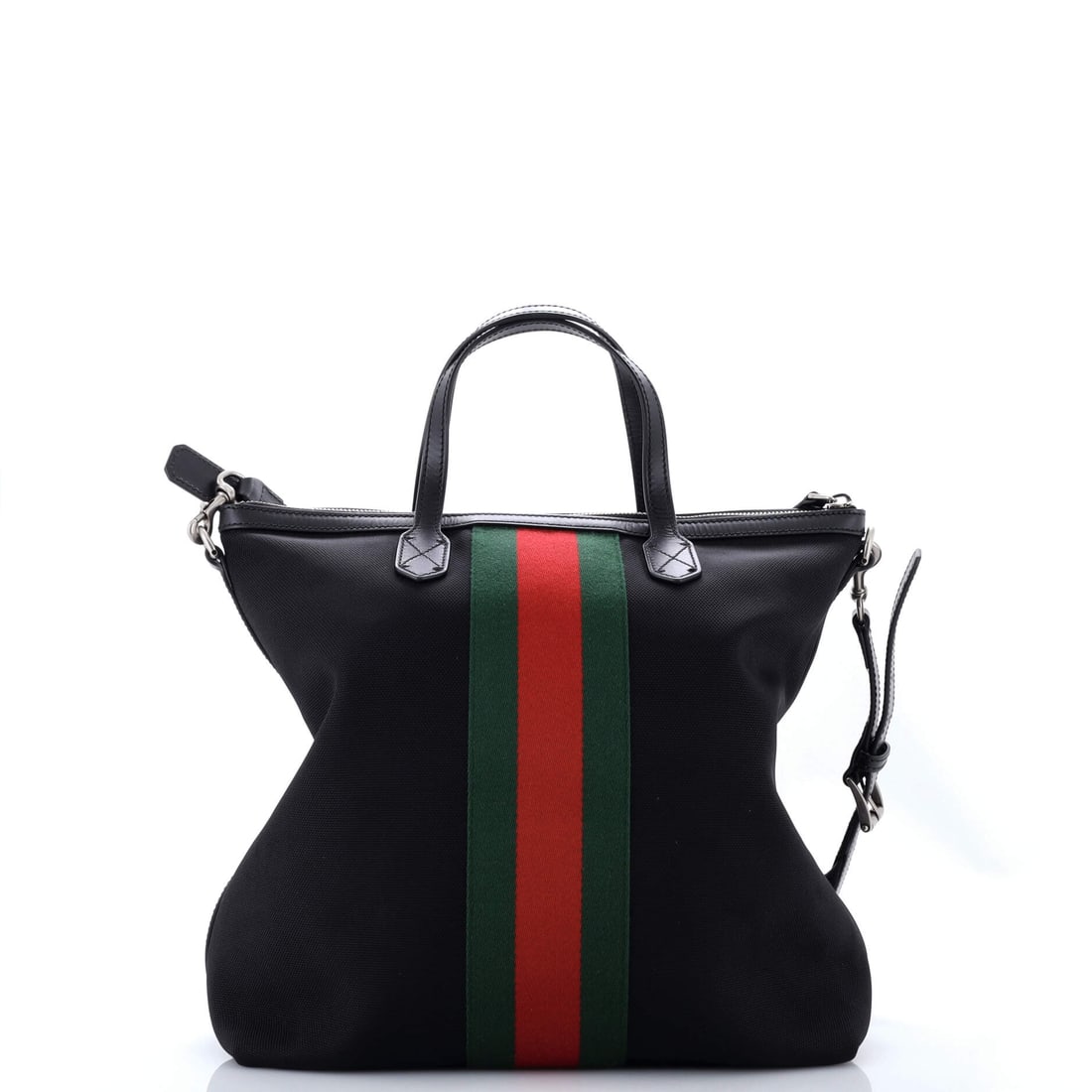 Gucci Web Zip Tote Techno Canvas Medium - 2