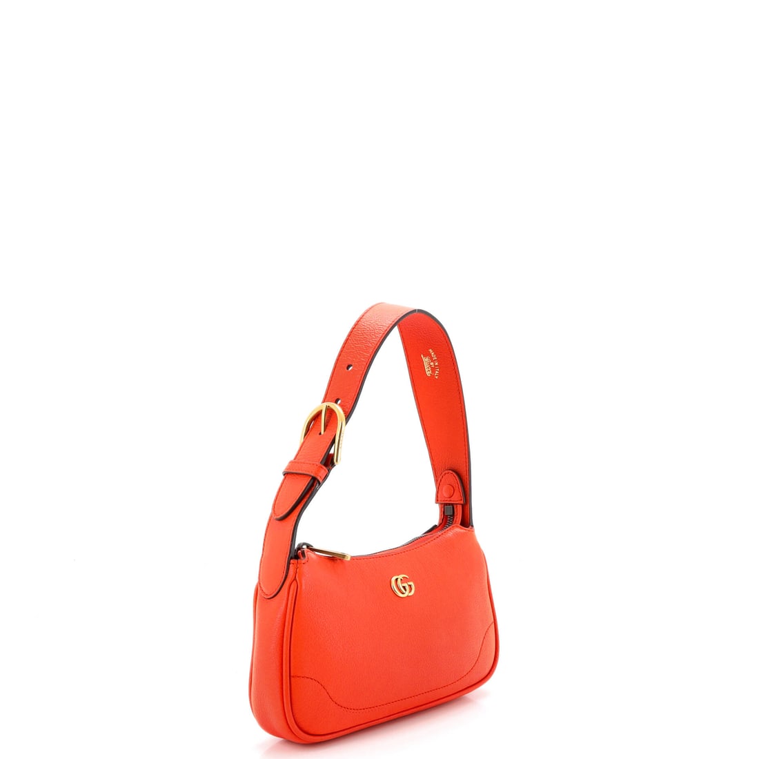 Gucci Aphrodite Shoulder Bag Leather Mini: Because subtlety is overrated. Gucci delivers once again with this Orange leather Aphrodite Shoulder Bag Leather Mini (size Mini). With dimensions of 4.5" x 8" x 1.5", it carries more than its share
