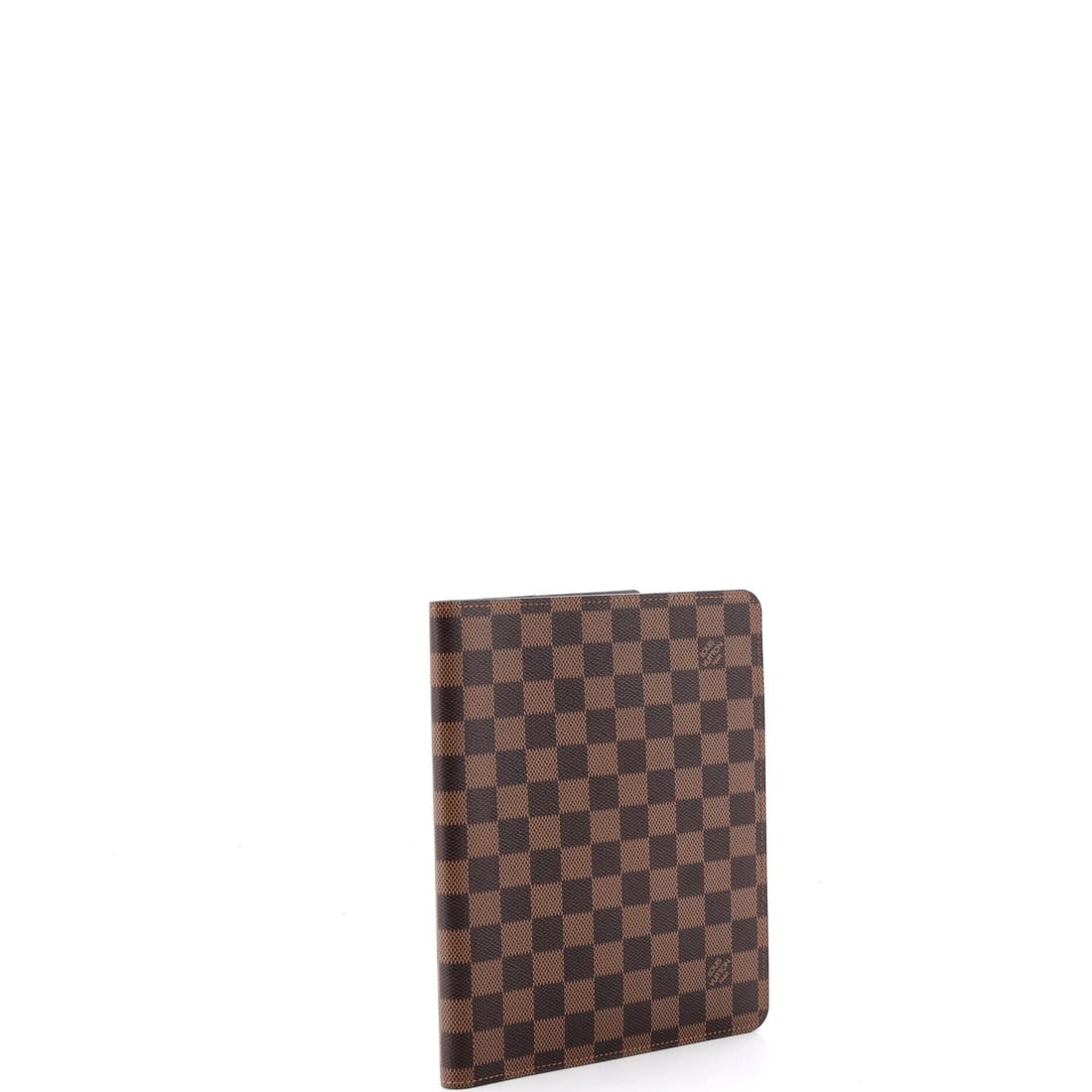 Louis Vuitton Desk Agenda Cover Damier: This is what quiet luxury looks like -- when it decides to speak up. Here we have the Louis Vuitton Desk Agenda Cover Damier -- Brown damier and every bit as covetable as you'd expect. With dimensions