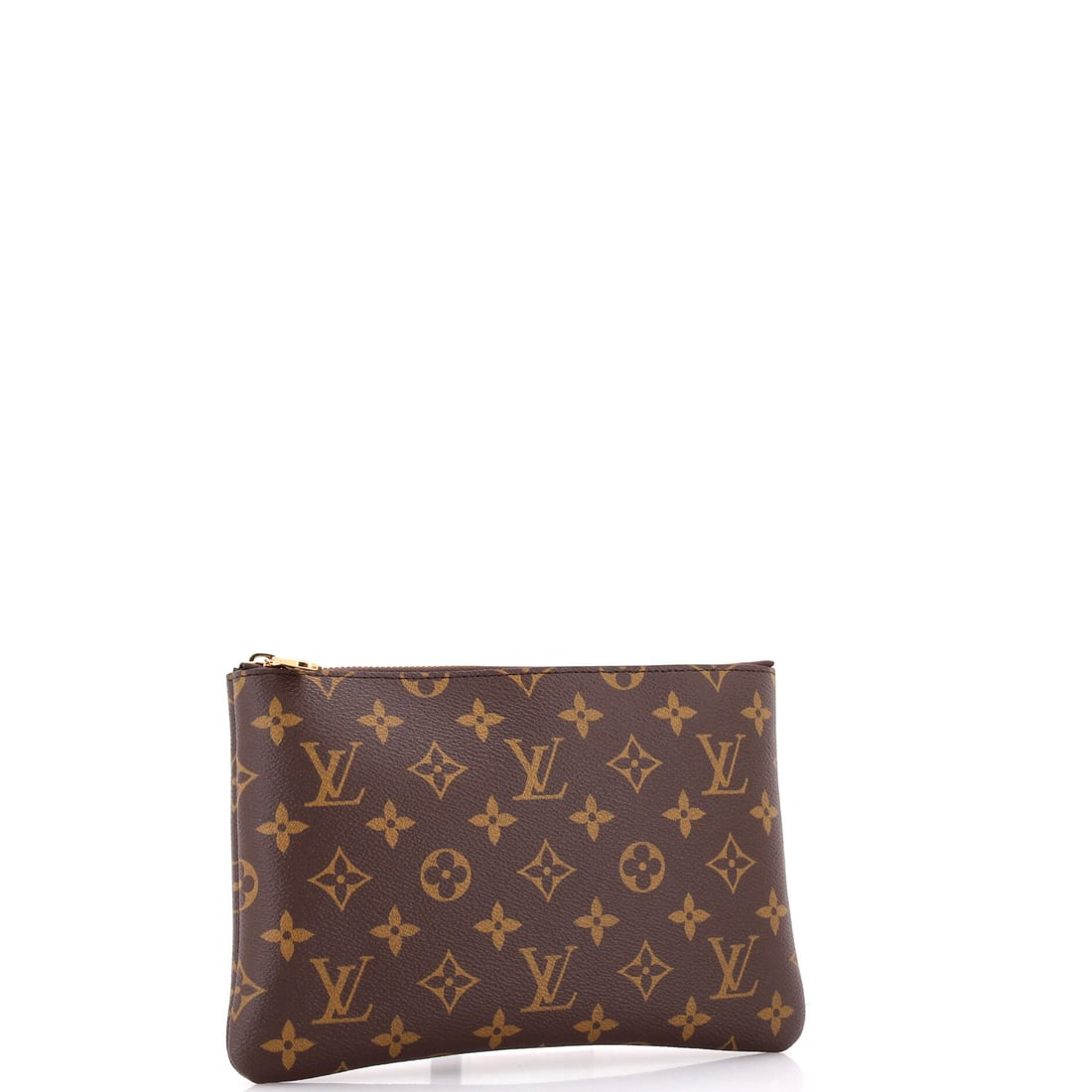 Louis Vuitton Etui Voyage Pouch Monogram Canvas PM: For those who believe their arm candy should spark conversation. This particular Louis Vuitton Etui Voyage Pouch Monogram Canvas PM features a Brown canvas monogram exterior (size PM). Sized at 6.5" H