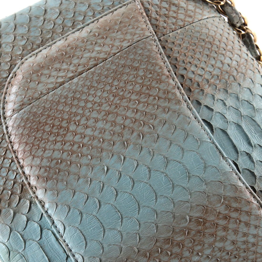 Chanel Classic Double Flap Bag Python Jumbo - 6