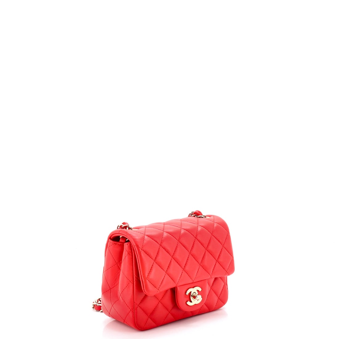 Chanel Square Classic Single Flap Bag Quilted Lambskin Mini: A piece does not earn its place in the archive by accident. The Square Classic Single Flap Bag carries the DNA of Chanel's most celebrated design principles. Presented in the Mini size, quilted lambsk