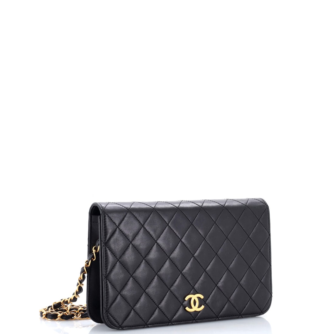 Chanel Vintage Full Flap Bag Quilted Lambskin Medium: Your wardrobe has been waiting for exactly this. Chanel designed the Vintage Full Flap Bag for people who demand beauty and practicality in equal measure. Presented in the Medium size, quilted lambski